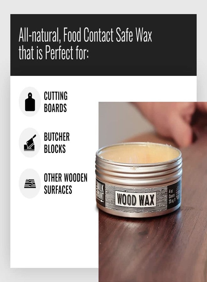 Real Milk Paint طلاء حليب حقيقي، شمع تشطيب للخشب، أثاث غير مطلي، ألواح تقطيع، ألواح جزار، صالح للطعام، نباتي، 16 أونصة - Image 3